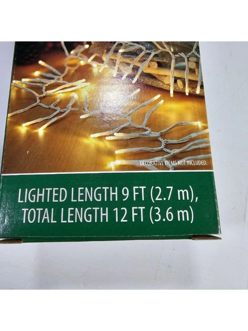 Holiday Time 8-Function Warm White LED 200ct Micro Garland String Lights NEW